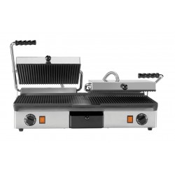 Milan Contactgrill Gietijzer dubbel, glad-glad